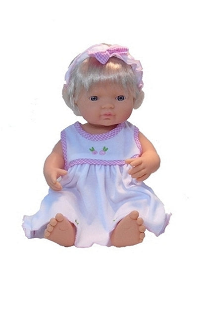 15 inch blonde miniland educational girl doll