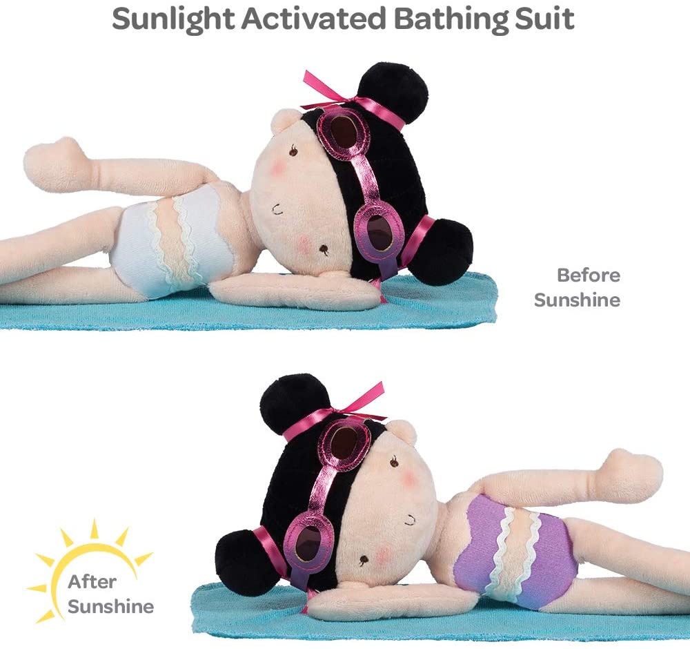 Sunshine friends Doll with  UV activated color changing bathing suit