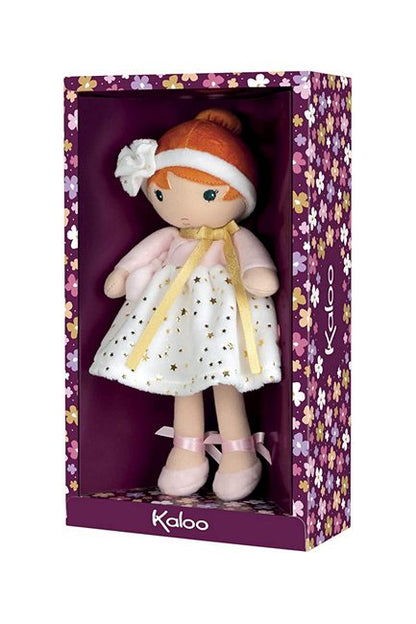 A 10 inch redhead lovey and ragdoll in her gift box