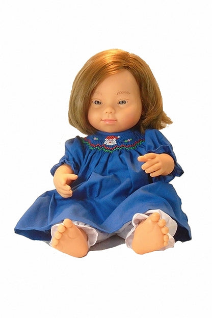 Holiday Doll Savings Bundle! Cheryl Down Syndrome Doll & Holiday Dress