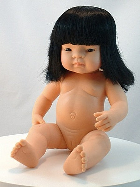 an anatomically correct 15 inch children's doll from Miniland Educational USA