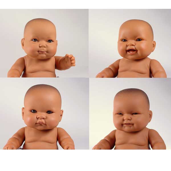 Some of the different facial expressions on lots to love Muslim Boy Baby dolls
