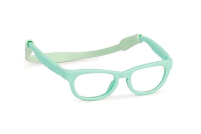 turquoise doll's eyeglasses by miniland educational